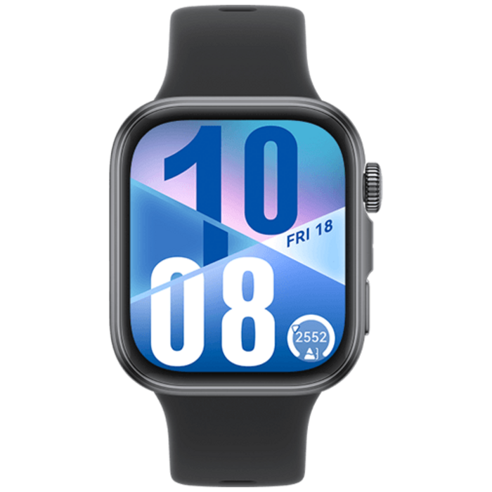 Huawei Huawei Watch Fit 4 Grijs met Zwarte Rubberen Band