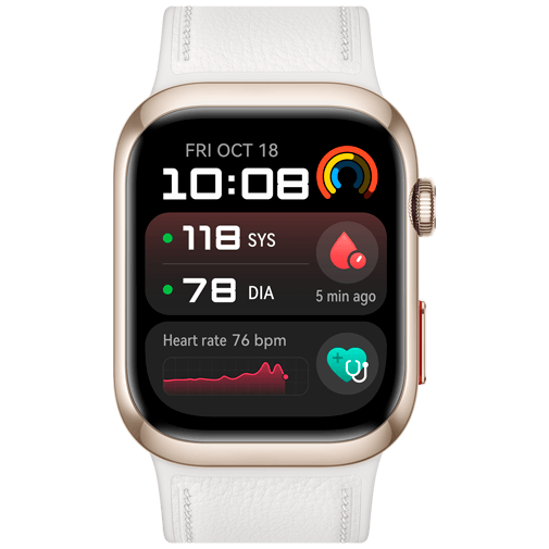 Huawei Huawei Watch D2 Goud met Witte Band - Smartwatch