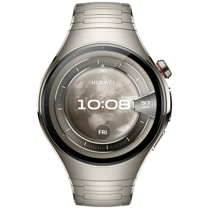 Huawei Huawei Watch 5 46mm Zilver Smartwatch (Zilveren Titanium Band)