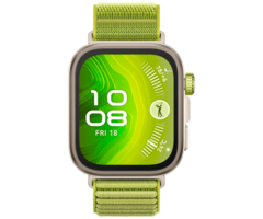 Huawei Huawei Watch Fit 4 Pro Goud - Met Groene Nylon Band