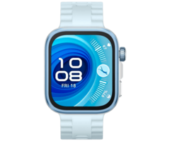 Huawei Huawei Watch Fit 4 Pro Zilver met Blauwe Rubberen Band
