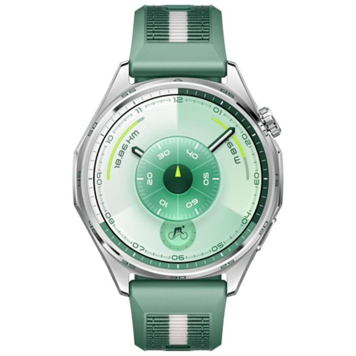 Huawei Huawei Watch GT 6 46mm Smartwatch - Zilver (Groene Band)