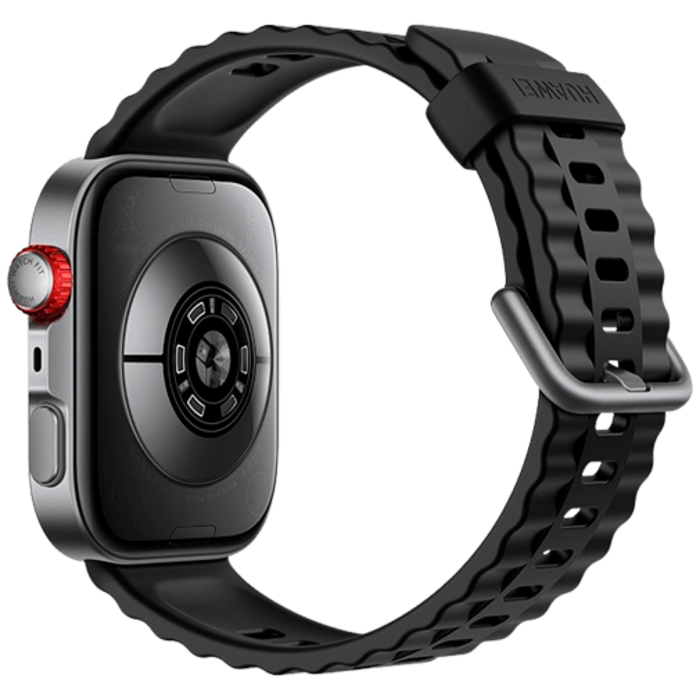 Huawei Huawei Watch Fit 4 Pro Smartwatch - Grijs (Zwarte Rubberen Band)
