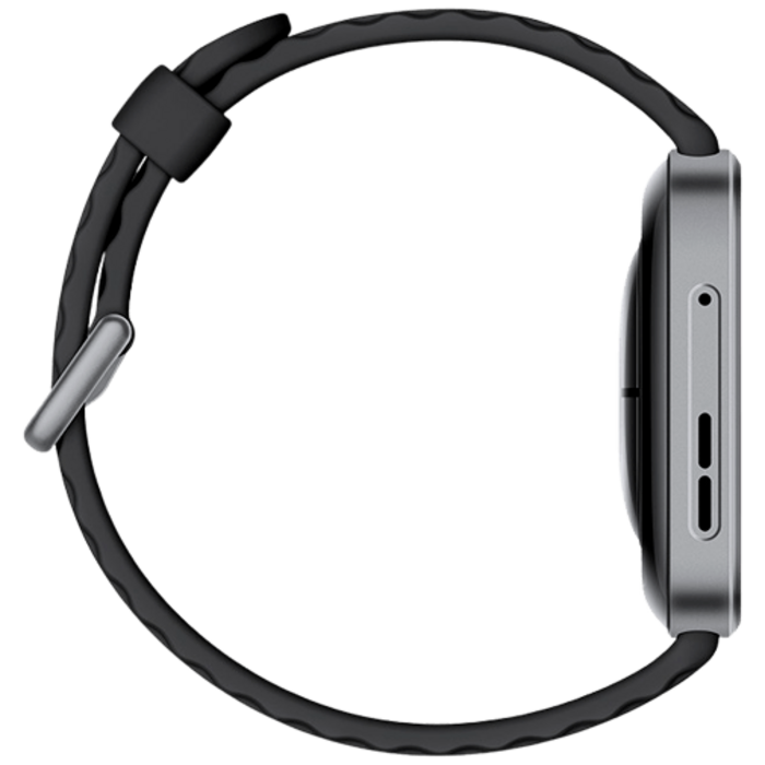 Huawei Huawei Watch Fit 4 Pro Smartwatch - Grijs (Zwarte Rubberen Band)