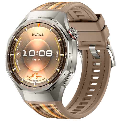 Huawei Huawei Watch GT 6 Pro 46mm Smartwatch - Zilver met Bruine Band