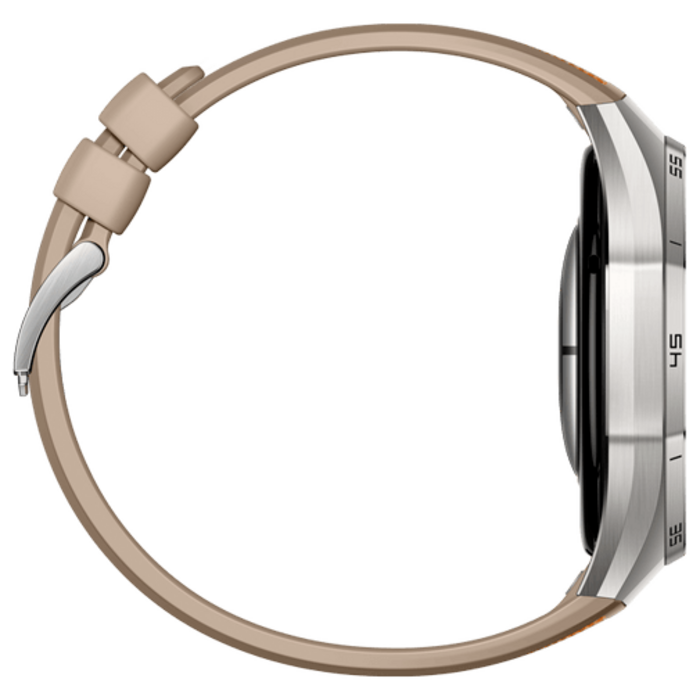 Huawei Huawei Watch GT 6 Pro 46mm Smartwatch - Zilver met Bruine Band