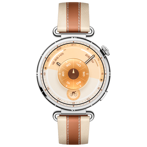 Huawei Huawei Watch GT 6 41mm Smartwatch Zilver - Bruine Lederen Band