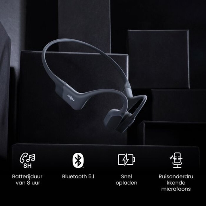 Shokz SHOKZ OpenRun Black Draadloze Bone Conduction Headset