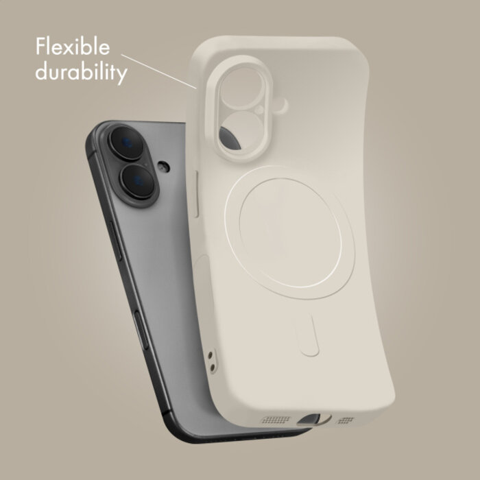 My Style My Style Protective Flex MagSafe Hoesje Samsung Galaxy A55 5G - Antique White