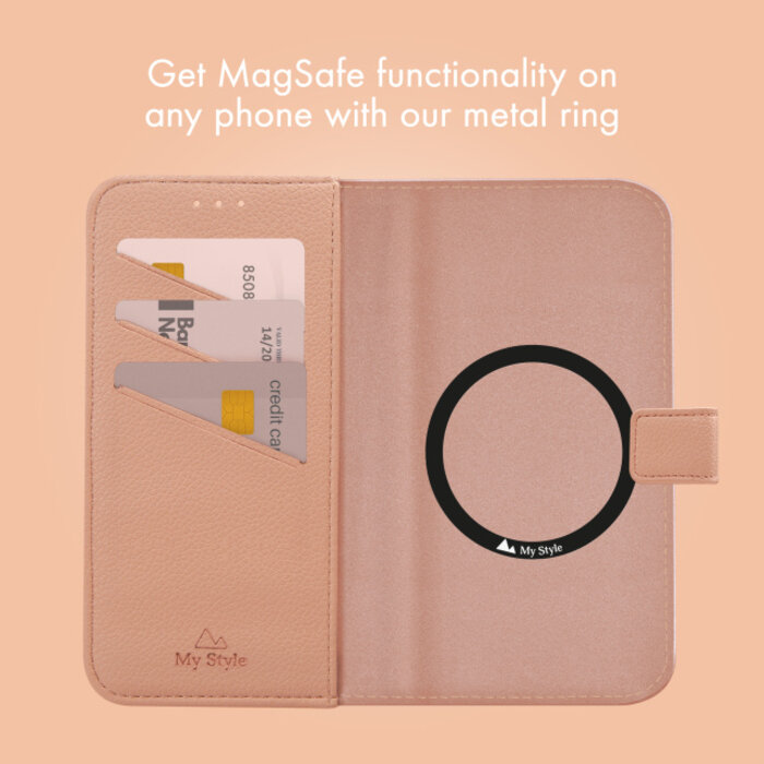 My Style My Style Universele MagSafe Wallet - Soft Pink (4.7 inch)