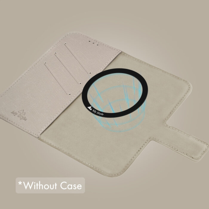 My Style My Style Universele MagSafe Pasjeshouder - Warm Grey (tot 6.3")