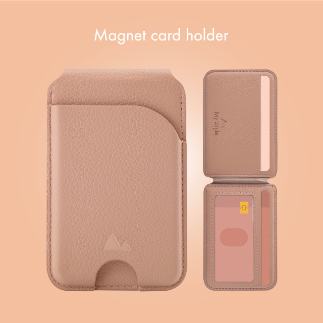 My Style My Style MagSafe Kaarthouder met Standaard - Soft Pink