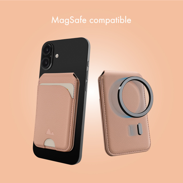 My Style My Style MagSafe Kaarthouder met Standaard - Soft Pink