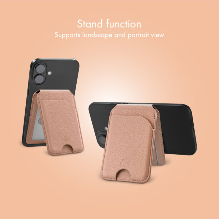 My Style My Style MagSafe Kaarthouder met Standaard - Soft Pink