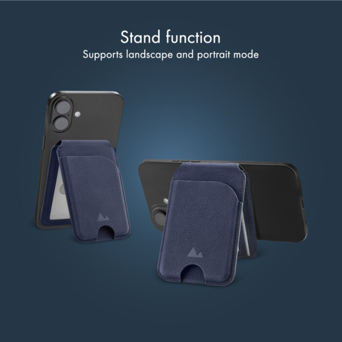 My Style My Style MagSafe Kaarthouder met Standaard - Midnight Blue