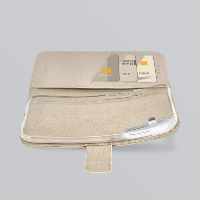 My Style My Style Flex Wallet Hoesje voor Samsung Galaxy S25 Edge 5G - Warm Taupe