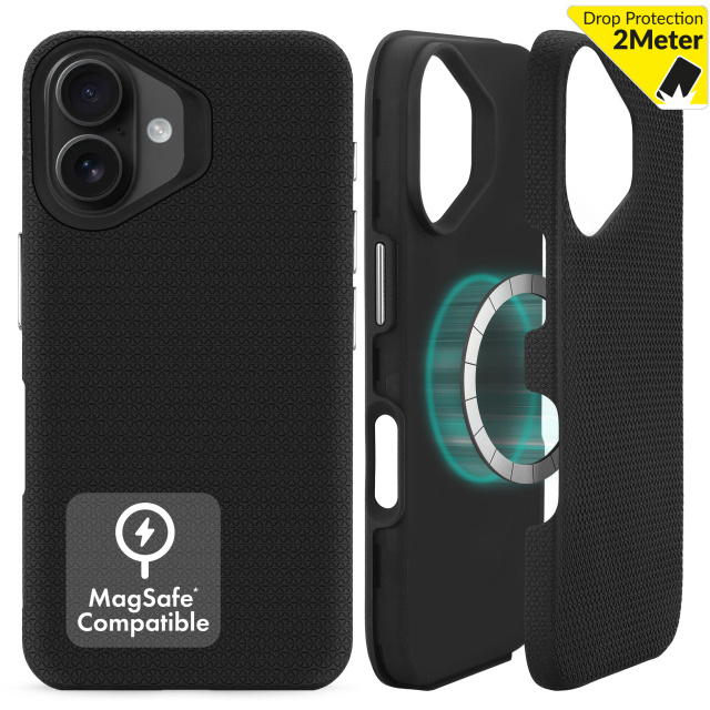 My Style My Style MagSafe Tough Case voor Apple iPhone 16 - Zwart