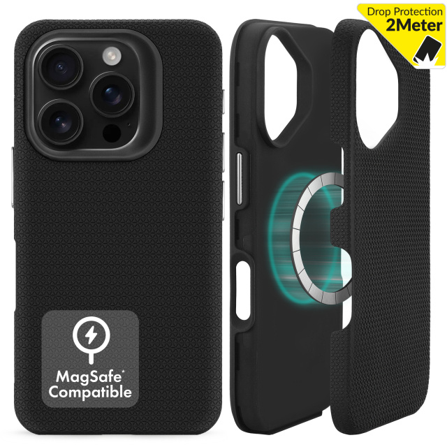 My Style My Style MagSafe Tough Case voor Apple iPhone 16 Pro - Zwart