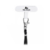 My Style My Style Nylon Lanyard Patch 5-Pack - Wit (Zonder Metalen Ring)