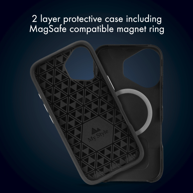 My Style My Style MagSafe Tough Case iPhone 17 Pro Max / 18 Pro Max Zwart