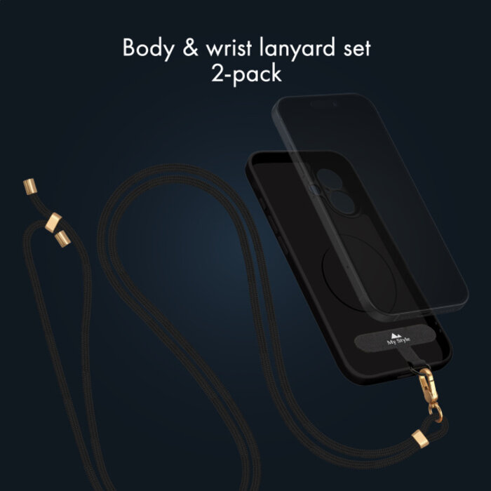 My Style My Style Body & Wrist Lanyard Set (2-Pack) - Zwart