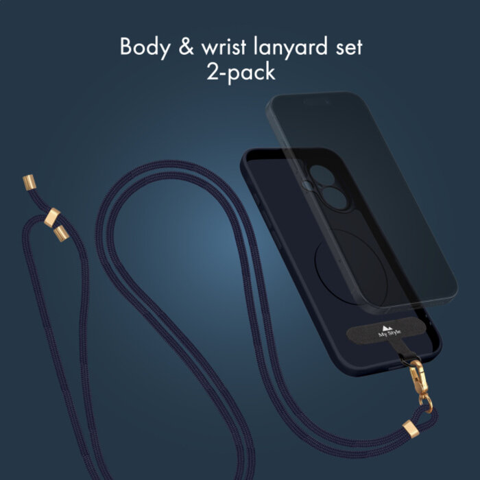 My Style My Style Body & Wrist Telefoonkoord Set Blauw (2-Pack)