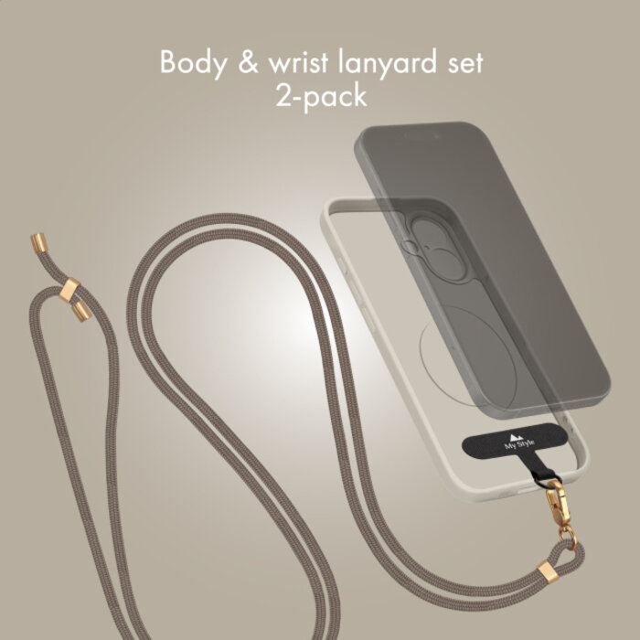 My Style My Style Body & Wrist Lanyard Set (2-Pack) - Taupe