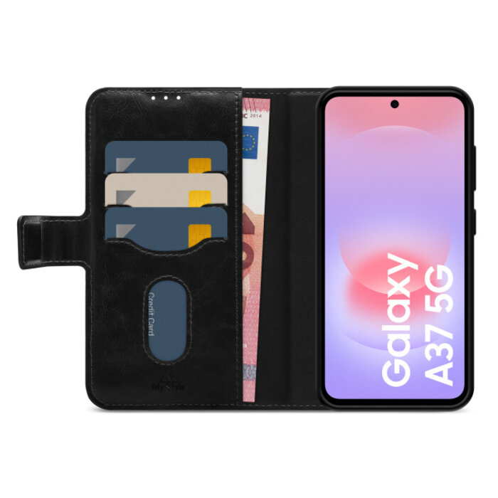 My Style My Style 2in1 Magnet Gelly Wallet Case Samsung Galaxy A37 5G - Zwart