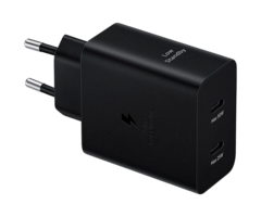 Samsung Samsung Dual USB-C Snellader 50W Zwart (EP-T5020) + 1.8m Kabel