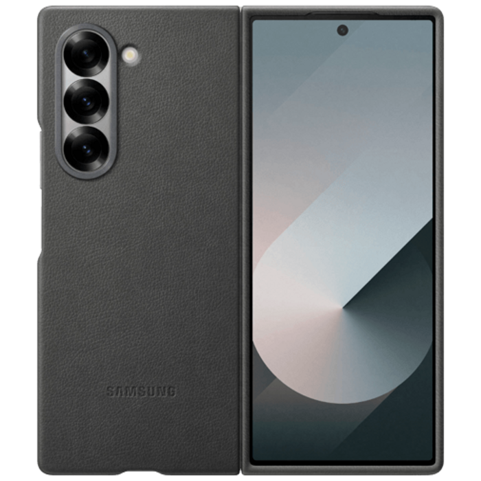 Samsung Samsung PU-leer Back Cover Grijs voor Galaxy Z Fold 6
