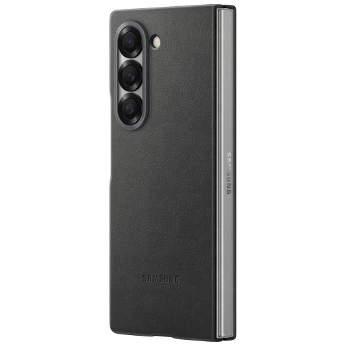 Samsung Samsung PU-leer Back Cover Grijs voor Galaxy Z Fold 6