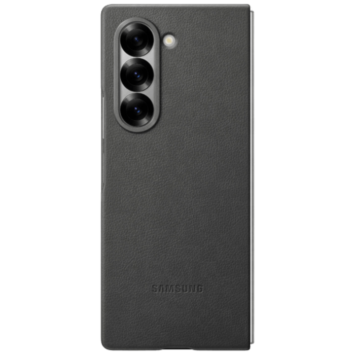 Samsung Samsung PU-leer Back Cover Grijs voor Galaxy Z Fold 6