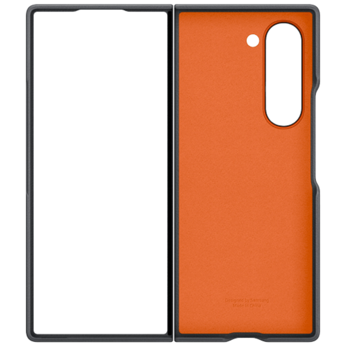 Samsung Samsung PU-leer Back Cover Grijs voor Galaxy Z Fold 6