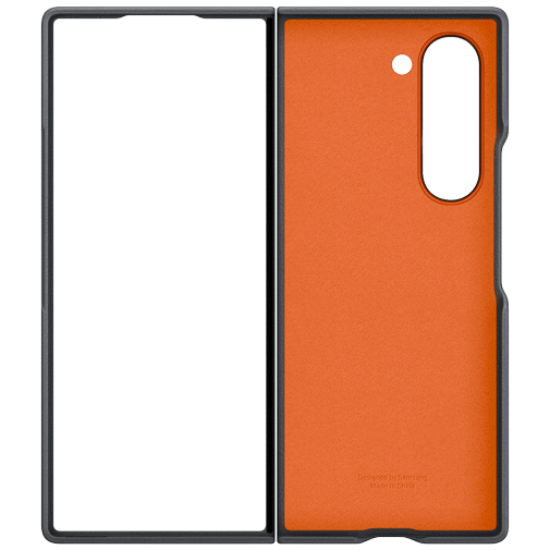 Samsung Samsung PU-leer Back Cover Grijs voor Galaxy Z Fold 6