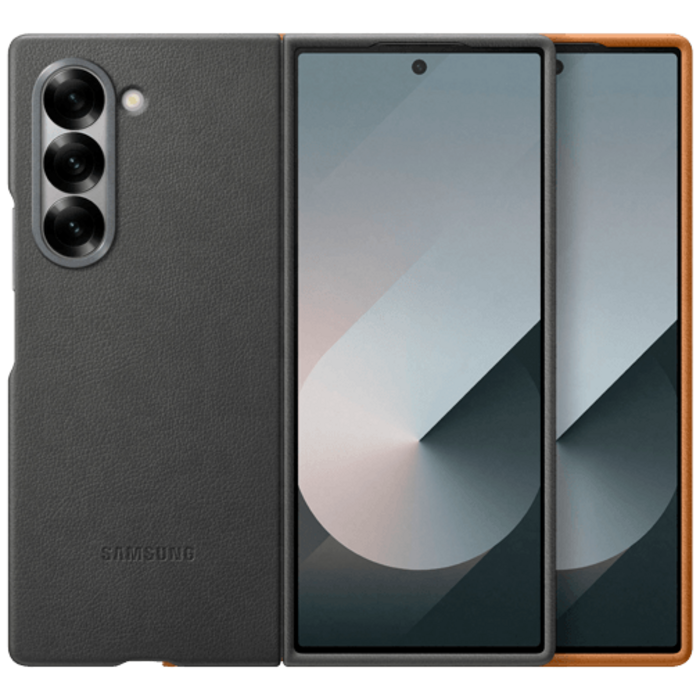 Samsung Samsung PU-leer Back Cover Grijs voor Galaxy Z Fold 6