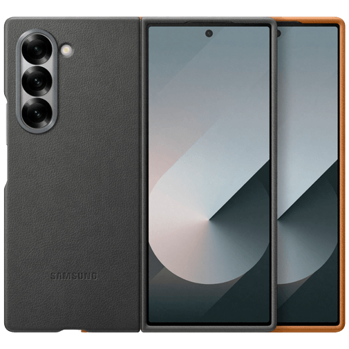 Samsung Samsung PU-leer Back Cover Grijs voor Galaxy Z Fold 6