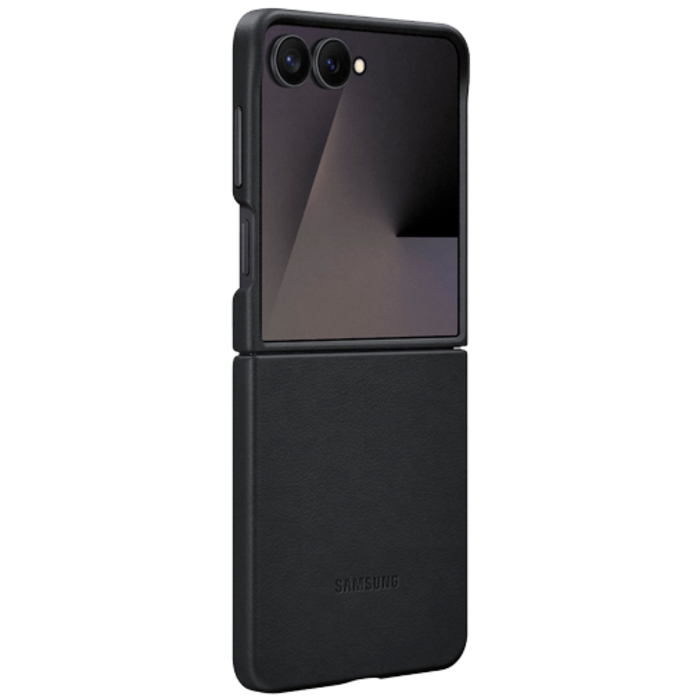 Samsung Samsung Kindsuit PU-Leren Back Cover Zwart voor Galaxy Z Flip 7