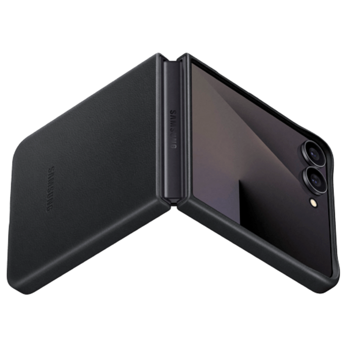 Samsung Samsung Kindsuit PU-Leren Back Cover Zwart voor Galaxy Z Flip 7