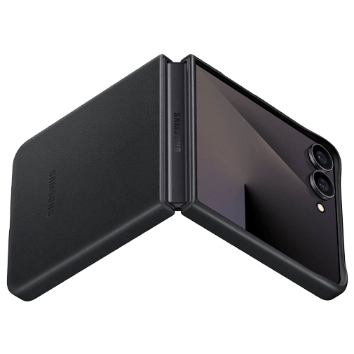 Samsung Samsung Kindsuit PU-Leren Back Cover Zwart voor Galaxy Z Flip 7