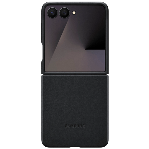 Samsung Samsung Kindsuit PU-Leren Back Cover Zwart voor Galaxy Z Flip 7