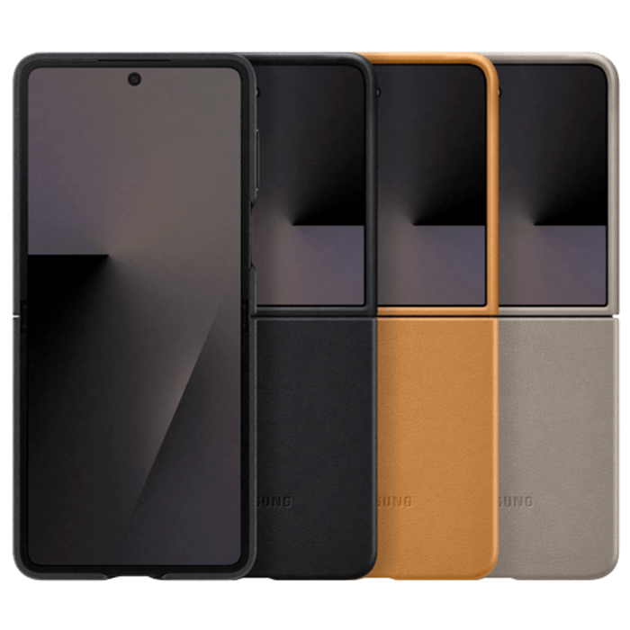 Samsung Samsung Kindsuit PU-Leren Back Cover Zwart voor Galaxy Z Flip 7