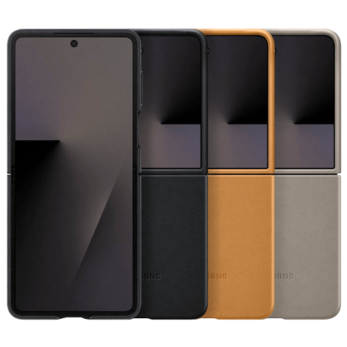 Samsung Samsung Kindsuit PU-Leren Back Cover Zwart voor Galaxy Z Flip 7