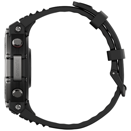 Amazfit Amazfit T-Rex 3 Smartwatch - Grijs met Zwarte Siliconenband
