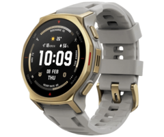 Amazfit Amazfit T-Rex 3 Pro 44mm Smartwatch - Goud (Grijze Siliconenband)
