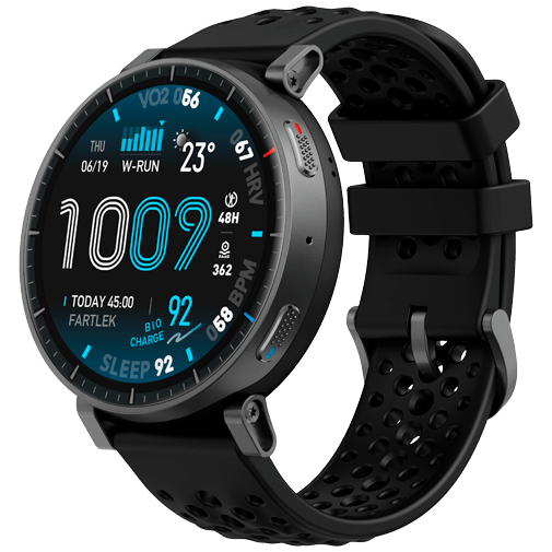 Amazfit Amazfit Active Max Smartwatch - Zwart (Zwarte Siliconenband)