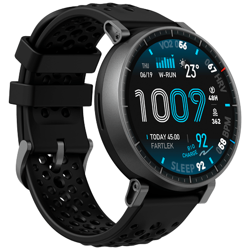 Amazfit Amazfit Active Max Smartwatch - Zwart (Zwarte Siliconenband)