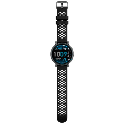 Amazfit Amazfit Active Max Smartwatch - Zwart (Zwarte Siliconenband)