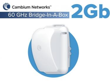 Cambium Networks Cambium Networks 60GHz Bridge in a Box 2Gb Punt-naar-Punt Set