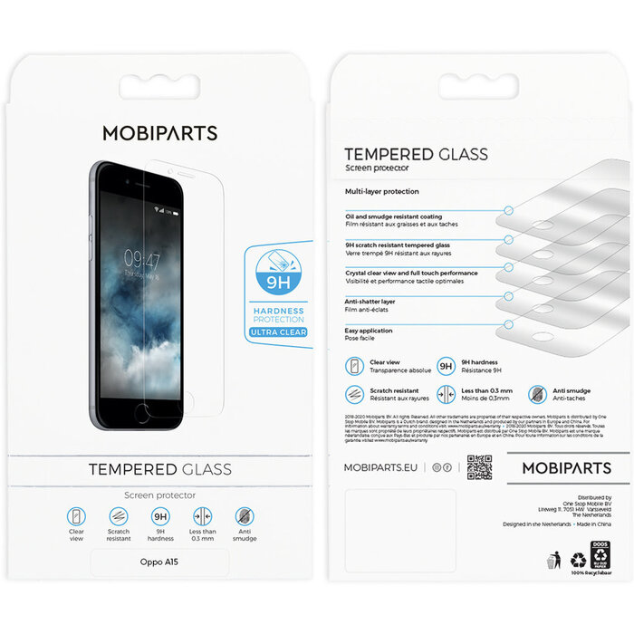 Mobiparts Mobiparts Regular Tempered Glass Screenprotector Oppo A15