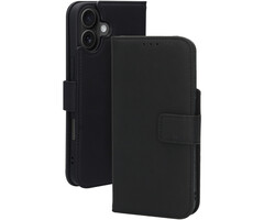 Mobiparts Mobiparts Leather Wallet Case iPhone 16 Plus Zwart - MagSafe